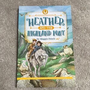Heather and the Highland Pony Illustrated Hardcover - Blue & Green Cover
